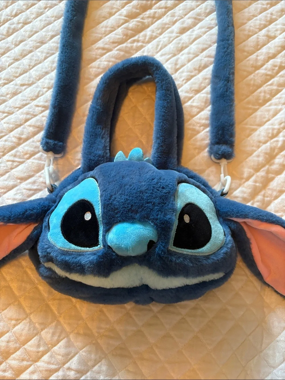 Stitch Plush Crossbody Bag with dettachable strap